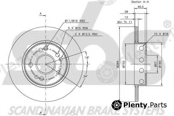  sbs part 1815203309 Brake Disc
