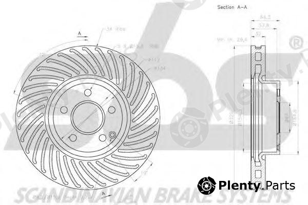  sbs part 18152033103 Brake Disc