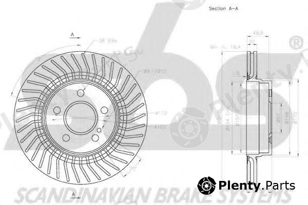  sbs part 18152033105 Brake Disc