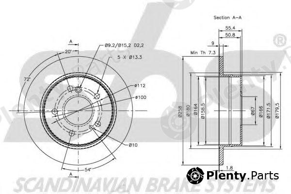  sbs part 1815203318 Brake Disc