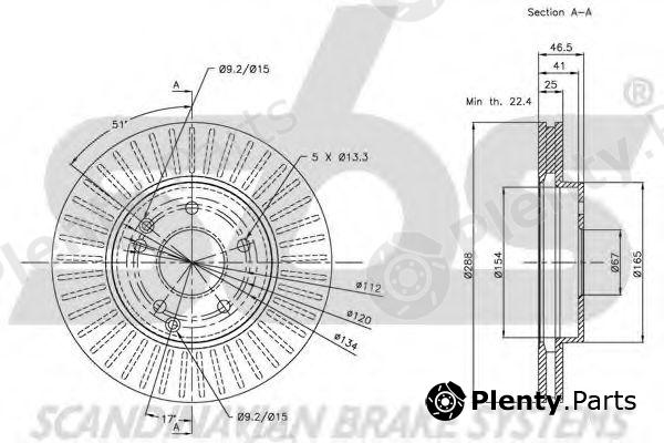  sbs part 1815203332 Brake Disc