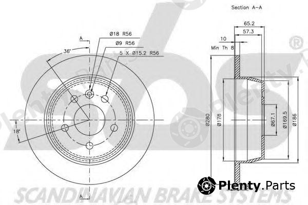 sbs part 1815203333 Brake Disc