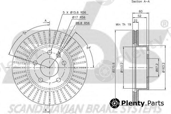  sbs part 1815203335 Brake Disc