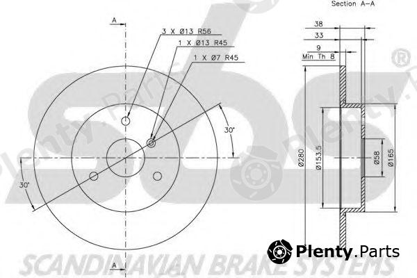  sbs part 1815203348 Brake Disc