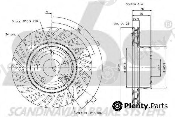  sbs part 1815203353 Brake Disc