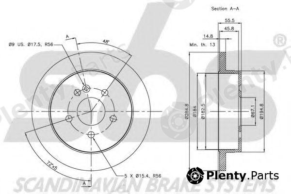 sbs part 1815203354 Brake Disc
