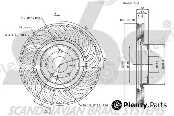  sbs part 1815203356 Brake Disc