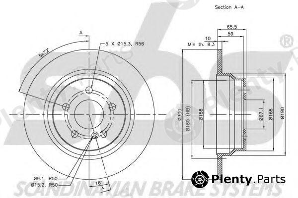  sbs part 1815203362 Brake Disc