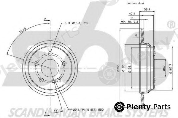  sbs part 1815203365 Brake Disc