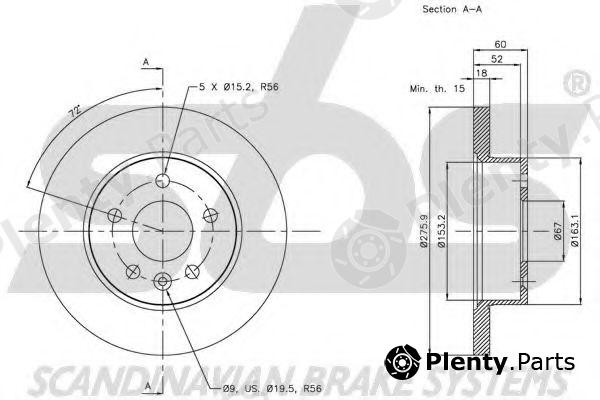  sbs part 1815203367 Brake Disc
