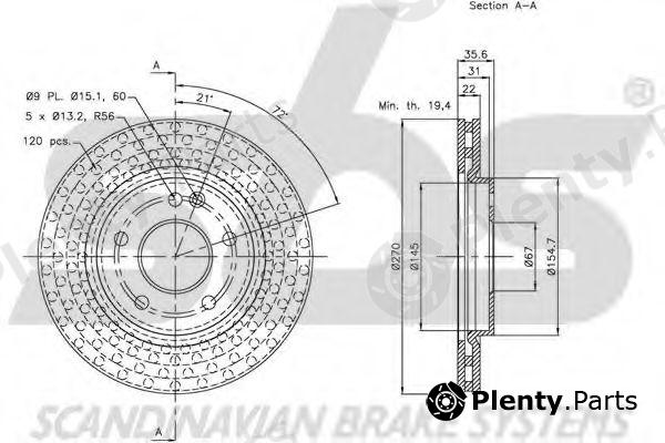  sbs part 1815203369 Brake Disc