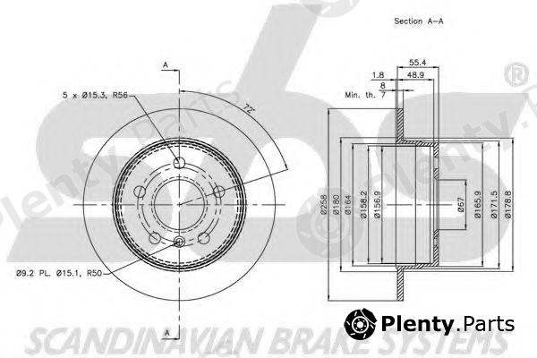  sbs part 1815203374 Brake Disc
