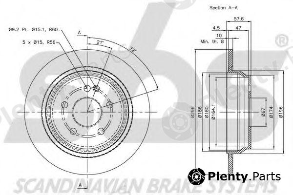  sbs part 1815203376 Brake Disc