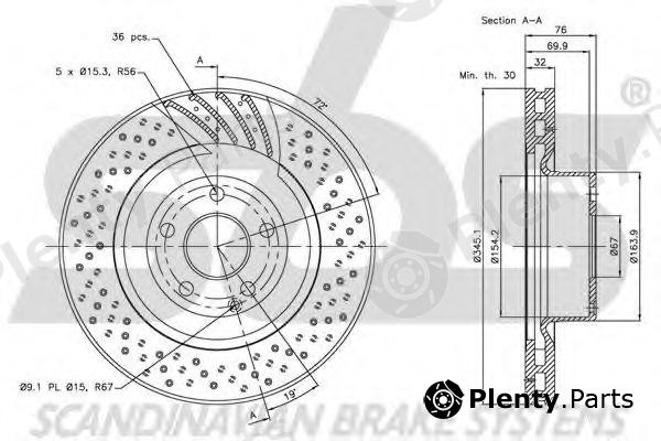  sbs part 1815203380 Brake Disc