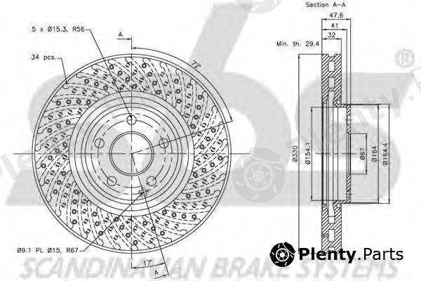  sbs part 1815203382 Brake Disc