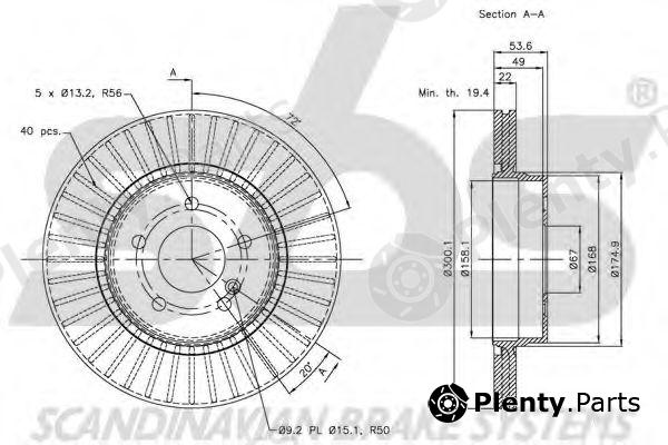  sbs part 1815203389 Brake Disc