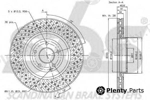  sbs part 1815203390 Brake Disc