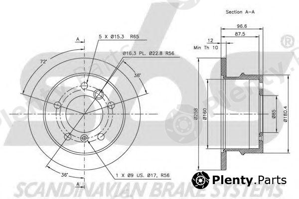  sbs part 1815203395 Brake Disc