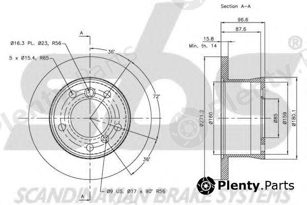  sbs part 1815203396 Brake Disc