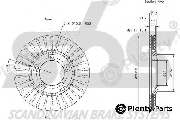  sbs part 1815203404 Brake Disc