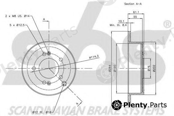  sbs part 1815203414 Brake Disc