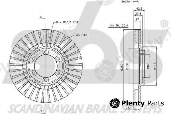  sbs part 1815203417 Brake Disc