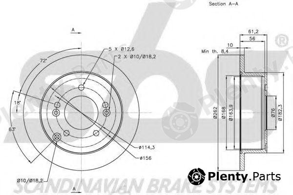  sbs part 1815203424 Brake Disc