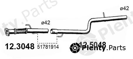  ASSO part 12.3048 (123048) Exhaust Pipe