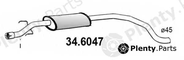  ASSO part 34.6047 (346047) Middle Silencer