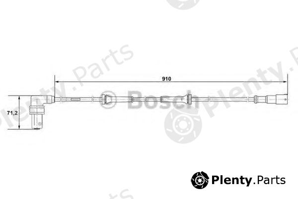  BOSCH part 0265001057 Sensor, wheel speed