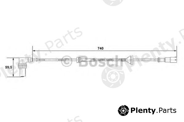 BOSCH part 0265001059 Sensor, wheel speed