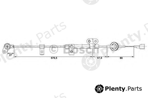  BOSCH part 0265006254 Sensor, wheel speed