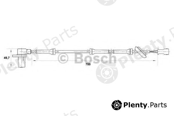  BOSCH part 0265006569 Sensor, wheel speed