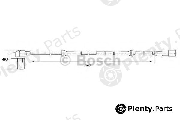  BOSCH part 0265006710 Sensor, wheel speed