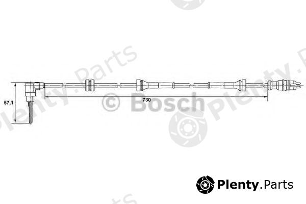  BOSCH part 0265007511 Sensor, wheel speed