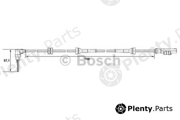 BOSCH part 0265007518 Sensor, wheel speed