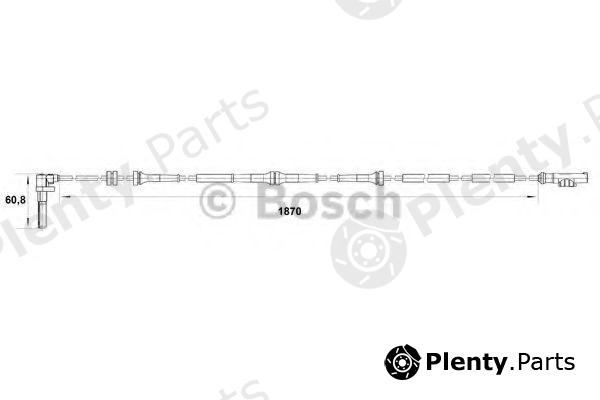  BOSCH part 0265007542 Sensor, wheel speed