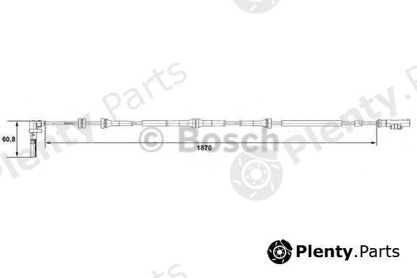  BOSCH part 0265007543 Sensor, wheel speed