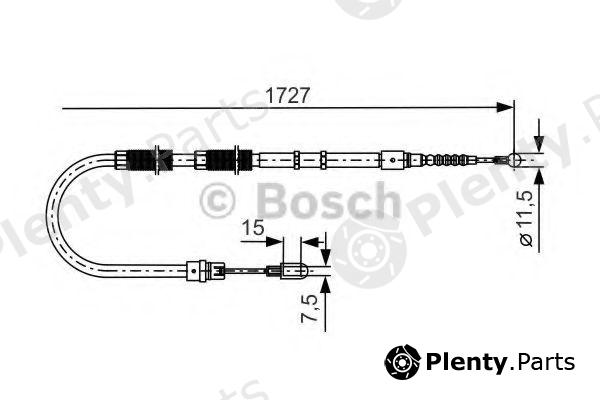  BOSCH part 1987477259 Cable, parking brake
