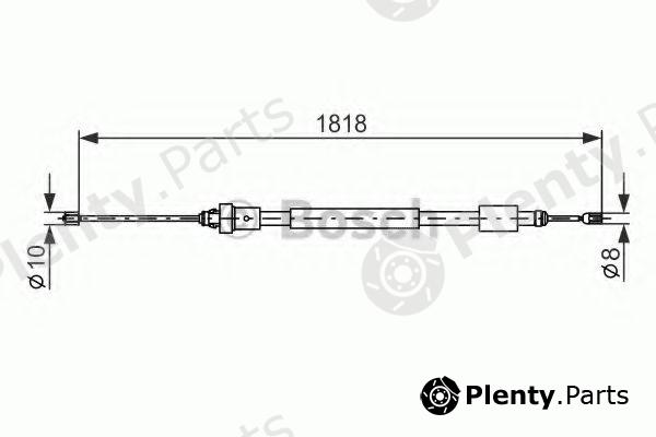  BOSCH part 1987477577 Cable, parking brake