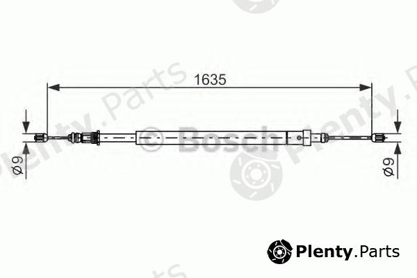  BOSCH part 1987477582 Cable, parking brake