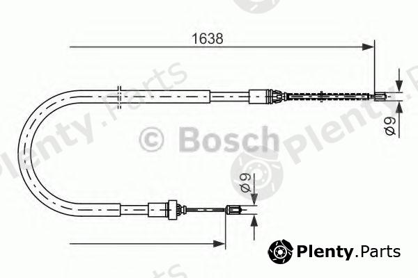  BOSCH part 1987477586 Cable, parking brake