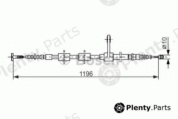  BOSCH part 1987477621 Cable, parking brake