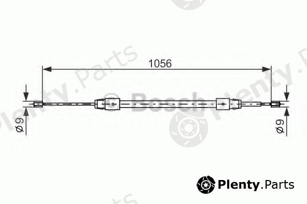  BOSCH part 1987477692 Cable, parking brake