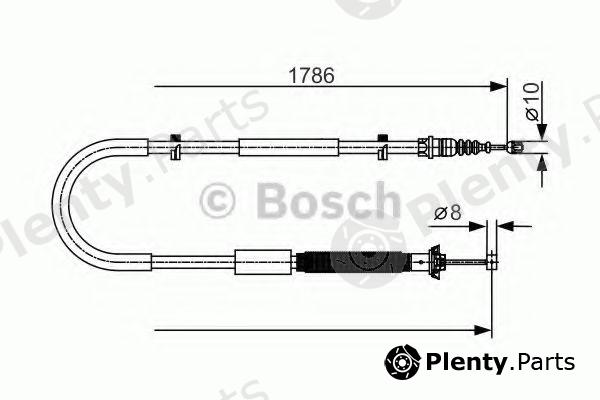  BOSCH part 1987477910 Cable, parking brake