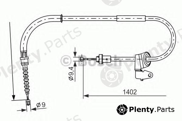  BOSCH part 1987482226 Cable, parking brake