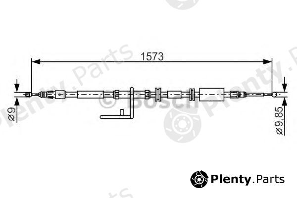  BOSCH part 1987482313 Cable, parking brake
