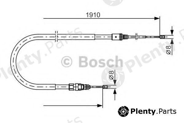  BOSCH part 1987482323 Cable, parking brake