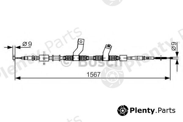  BOSCH part 1987482354 Cable, parking brake