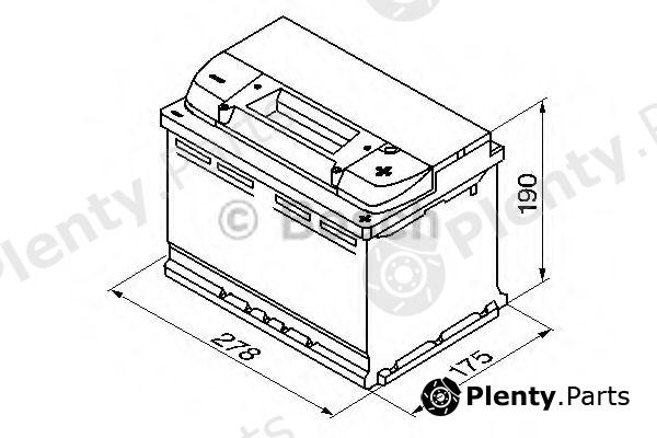  BOSCH part 0092S40080 Starter Battery